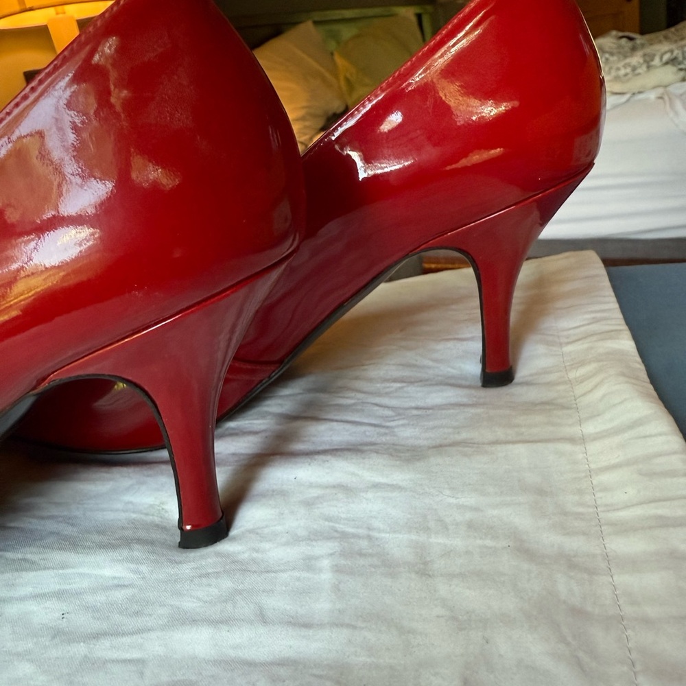 Boden Red Patent Mary Jane Pointed-Toe Heels - Picture 9 of 9